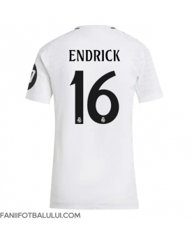 Real Madrid Endrick #16 Tricou Fotbal Replică 2024-25 Femei Acasa